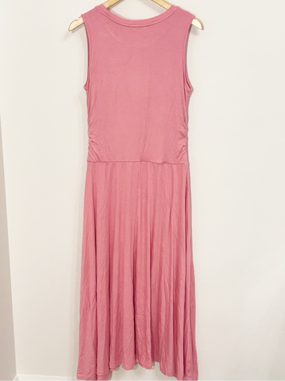 PRETTY GARDEN Pink Flowy Tshirt Dress Sleeveless Maxi Size Large New With Tags! - Picture 4 of 7